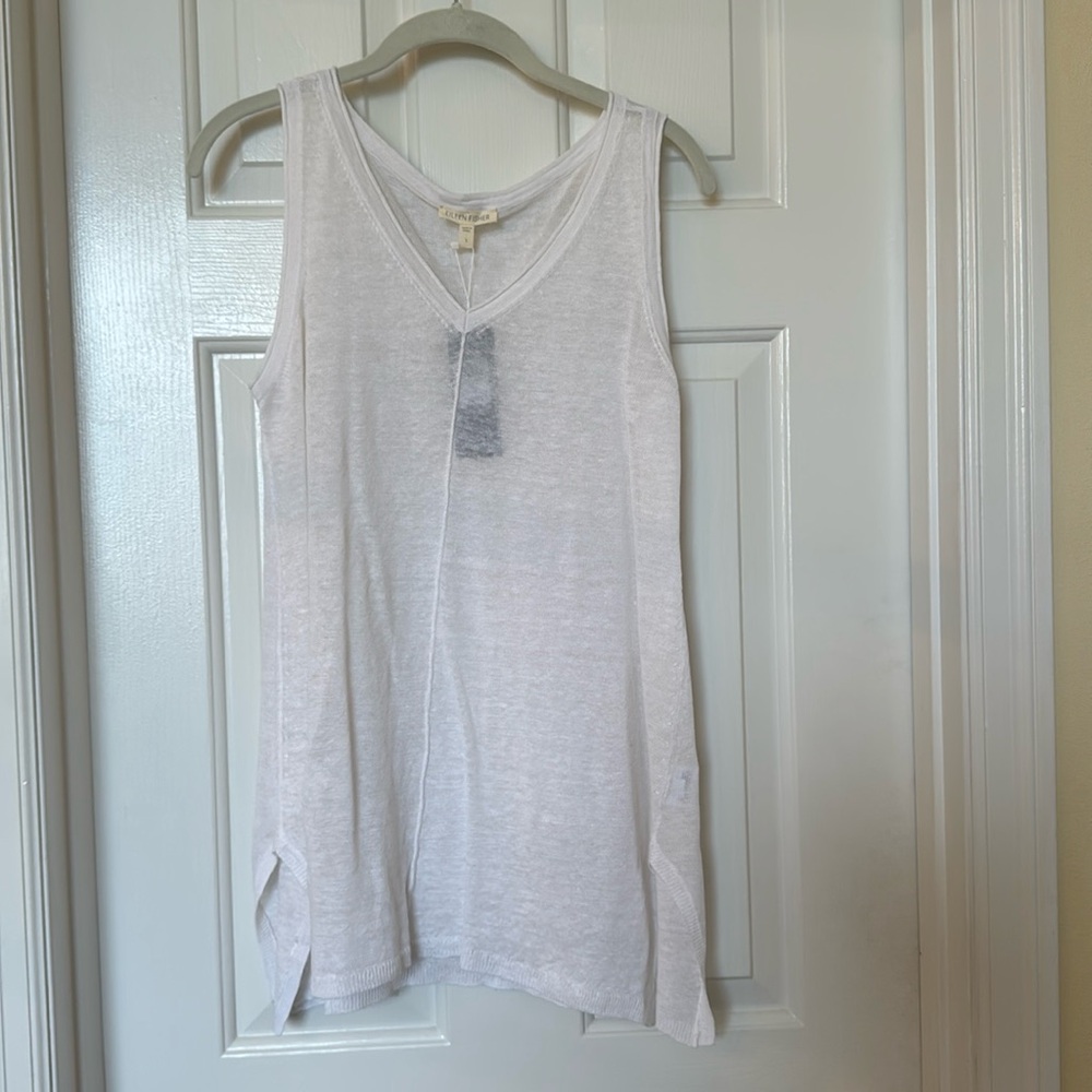 Eileen Fisher V-neck Long Tank